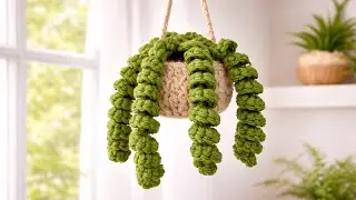 Everyone Loves This Crochet Hanging Plant 🌿 | Easy Home Decor Tutorial