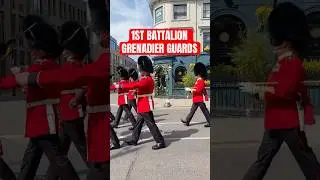 THE BRAVE 1ST BATTALION GRENADIER GUARDS WITH BAND AND BUGLES OF THE RIFLES WINDSOR CASTLE GUARD
