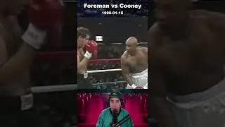 George Foreman, ENTIERRA LITERALMETE a su RIVAL en la LONA