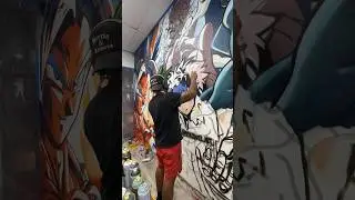 #anime #dragonballz #hunterxhunter #onepiece #fullmetalalchemist #naruto #mural #painting #art