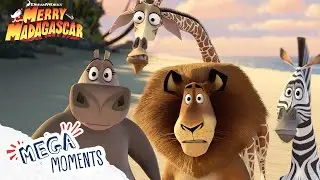 The Gang&rsquo;s Epic Present Delivery Adventure! 😲🎁🦁 | Merry Madagascar | Clip | Mega Moments