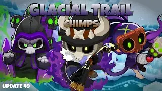 The Purple Phantoms | Easy Glacial Trail CHIMPS Black Border Guide (BTD6)