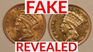 COUNTERFEIT REVEALED: Which of the $3 Gold Coins is Real? 1857 or 1874?