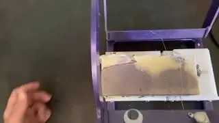 Cutting lavender soap! 🌱