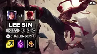 Lee Sin Top vs Irelia - KR Challenger Patch 11.8