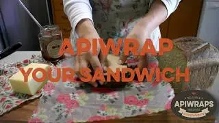 APIWRAP your sandwich || How to use Reusable Beeswax Kitchen Wrap