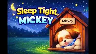 Sleep Tight, Mickey 🐶🌙 | Gentle Lullaby for Kids | BobiSongs