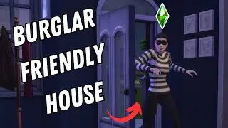 burglar-friendly house in the sims 4 (we want to get robbed real bad)