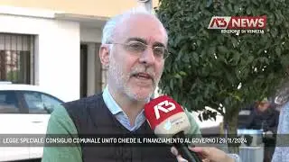 LEGGE SPECIALE: CONSIGLIO COMUNALE UNITO CHIEDE IL FINANZIAMENTO AL GOVERNO | 29/11/2024