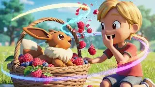 Pok&eacute;mon Eevee Baby Hid Behind a Berry Bush | Kids Songs & Nursery Rhymes