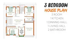 3 Bedroom House Design ! 3BHK ! Apna Ghar Advice