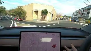 Traffic Light and Stop Sign Control lands down under in a Tesla Model 3! (2020.20.13)