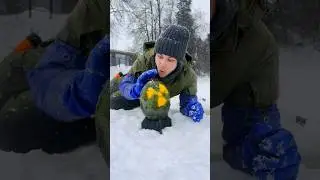 Found a frozen BOMB under the ice! *Police Called*