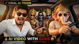 How to Make Trending AI Video in Car with Gods (FREE) | Gemini App to Google Flow Tutorial