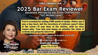 Case 173 of 327: What if you were sentenced to life in prison over ₱300 worth of drugs? Learn here.