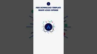 Shape logo opener - Free download template After effects #shorts #shapeanimation #aftereffects