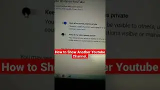 How to Show another channel on youtube | add another channel on youtube | other channel | second