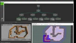 Simple Behavior Tree for Mobile Robot Simulation