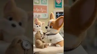 The Future is PUP 💼🐾 | Adorable AI Animated Puppies at Work #aipuppy  #aiart #shorts #viral