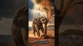 10 Elephant facts with amazing visuals under 60 seconds #facts #elephant #animals