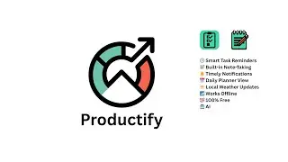 Productify &ndash; Smart Task Reminders, Notes & Productivity App (Free & Offline)