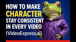 How to Make a Character Stay Consistent in Every Video (VideoExpress.ai 2.0)