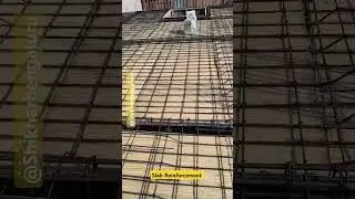 Slab Reinforcement work #construction #concrete #home #design #tmt #steel #civilengineering