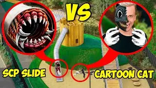 SCP SLIDE vs CARTOON CAT Bruno! CARNIVOROUS SLIDE SCP se lo comi&oacute; ?