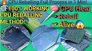 Mobile CPU Reboling Process Explained | 100% Working Trick 🔧 How to Do CPU Reballing Step-by-Step🔥