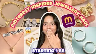 Viral Meesho Pinteresty🌷Anti - Tarnish Jewellery Haul Under ₹200 😱 