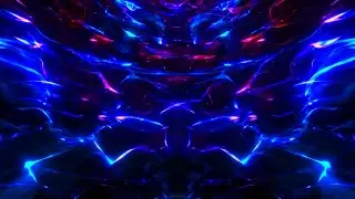 🎬 4K Screensaver &ndash; Liquid Reflections in Blue and Red Neon (No Audio)