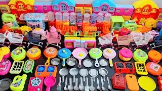 Oddly Satisfying I Unpacking kitchen set AND mini kitchen Steel accessories , ASMR sounds