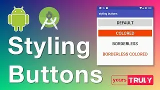 Оформление кнопок в Android (одной строкой кода)