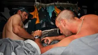 Telef&oacute;nica sail damage - Volvo Ocean Race 2011-12