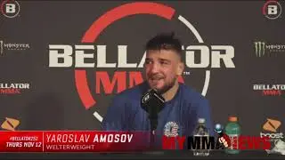 Yaroslav Amosov full Bellator 252 post-fight press conference - MyMMANews