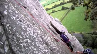Climbing Christmas Curry at Tremadog