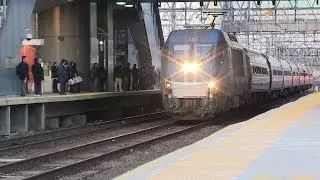 Amtrak #175 Reverses Down Stamford Track 1 (173 Rescue Train)
