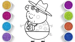 Papa Pig Cameraman Drawing Tutorial
