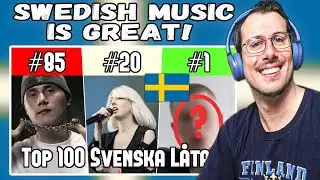 Top 100 Största Svenska Låtarna Genom Tiderna (på Spotify) 🇸🇪 Reaction