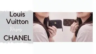 CHANEL ZIPPED COIN PURSE VS LOUIS VUITTON KEY CLES | COMPARISON | WHAT FITS