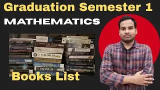 B.Sc Maths Semester 1 Books List | BSc Semester 1 Syllabus 2025 | BSc Semester 1 Maths Hons Syllabus