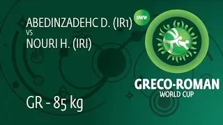 Round 1 GR - 85 kg: H. NOURI (IRI) df. D. ABEDINZADEHC (IR1), 2-1