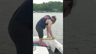 POV your dad teaching you how to waterski #shorts