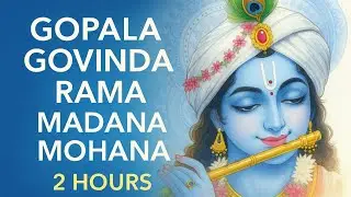 Gopala Govinda Rama Madana Mohana | 2 Hours Krishna Chant for Meditation #krishnabhajan #janmashtami