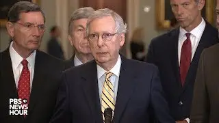 WATCH: Senate Republican leaders hold news conference following party policy luncheon