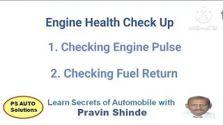 Engine Health Check Up, fuel supply, injection pressure@PS Auto Solutions