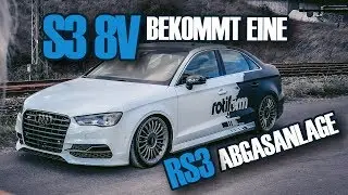 Stahlwerkz - Audi S3 8V I Umbau auf RS3 Abgasanlage  I neue Rotiform