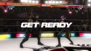 Hayabusa vs Ayane Online Lobby Gameplay DEAD OR ALIVE 5 Last Round