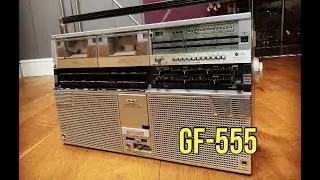 Sharp GF555 Evaluation. Twin Deck Radio Cassette. Boombox Needs Repair