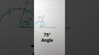75 degree angle with compass | 75&deg; Angle Construction